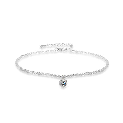 Hot Sale🎁S925 Silver Galaxy Glitter Zircon Chain