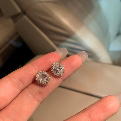 🌸French Style Zircon Sparkling Earrings
