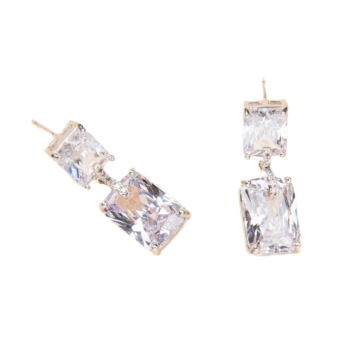 🌸French Style Minimalist Diamond Earrings