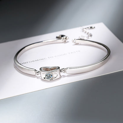 For Love - I Want All Of My Lasts To Be With You Heart Bracelet