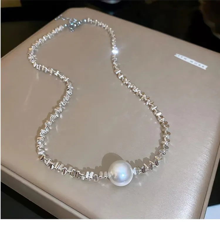 Hot Sale🎁SILVER PEARL NECKLACE