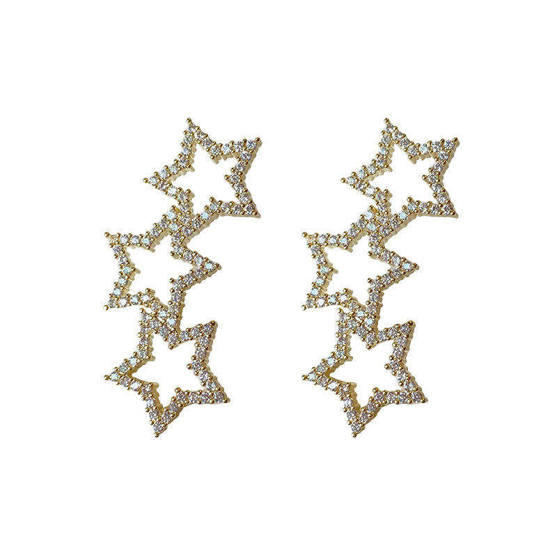 Hot Sale🎁Sparkling Diamond Star Earrings