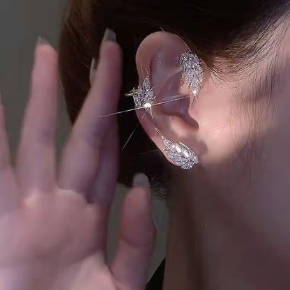 Zircon Wheat Ear Hook No Piercing