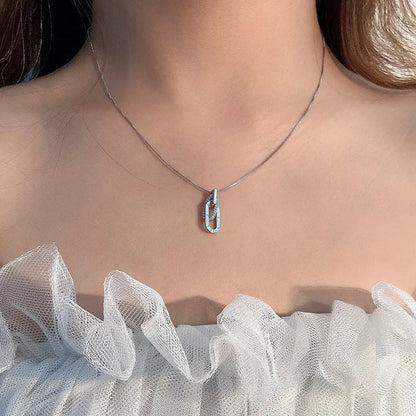 FOR UNBIOLOGICAL SISTER - WE ARE FOREVER LINKED TOGETHER INTERLOCKING NECKLACE