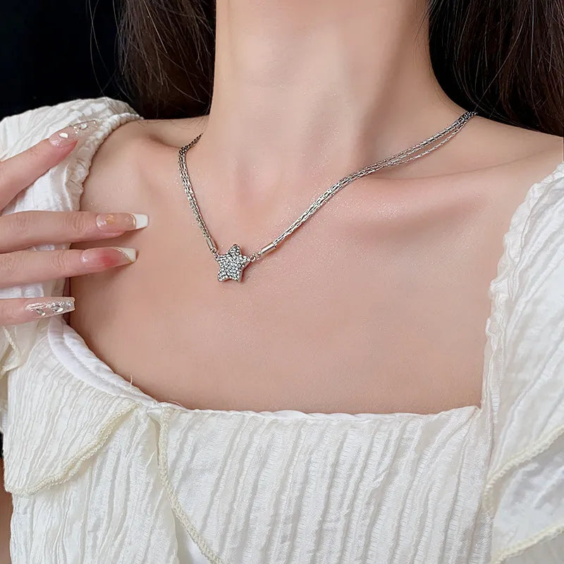 Hot Sale🎁Magnetic Star Patchwork Necklace