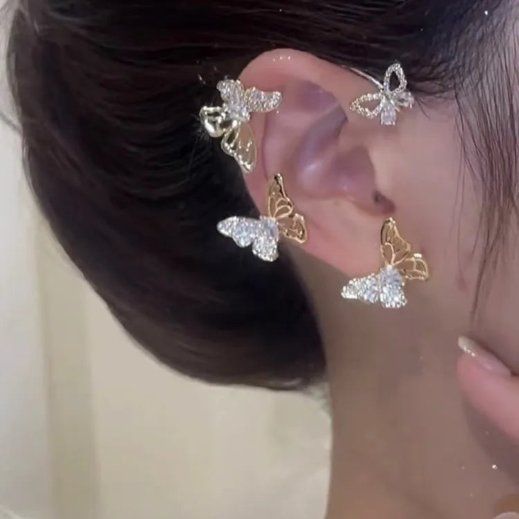 🔥Summer Hot Sale🌊	 Super Sparkling Zircon Butterfly Earring