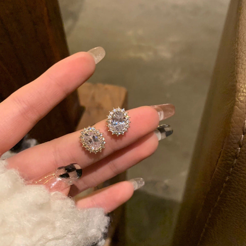 🌸French Style Zircon Sparkling Earrings