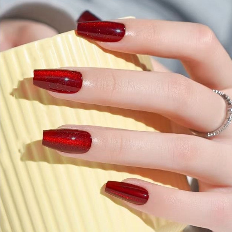 ✨️Shiny Cat Eye Fake Nails💅