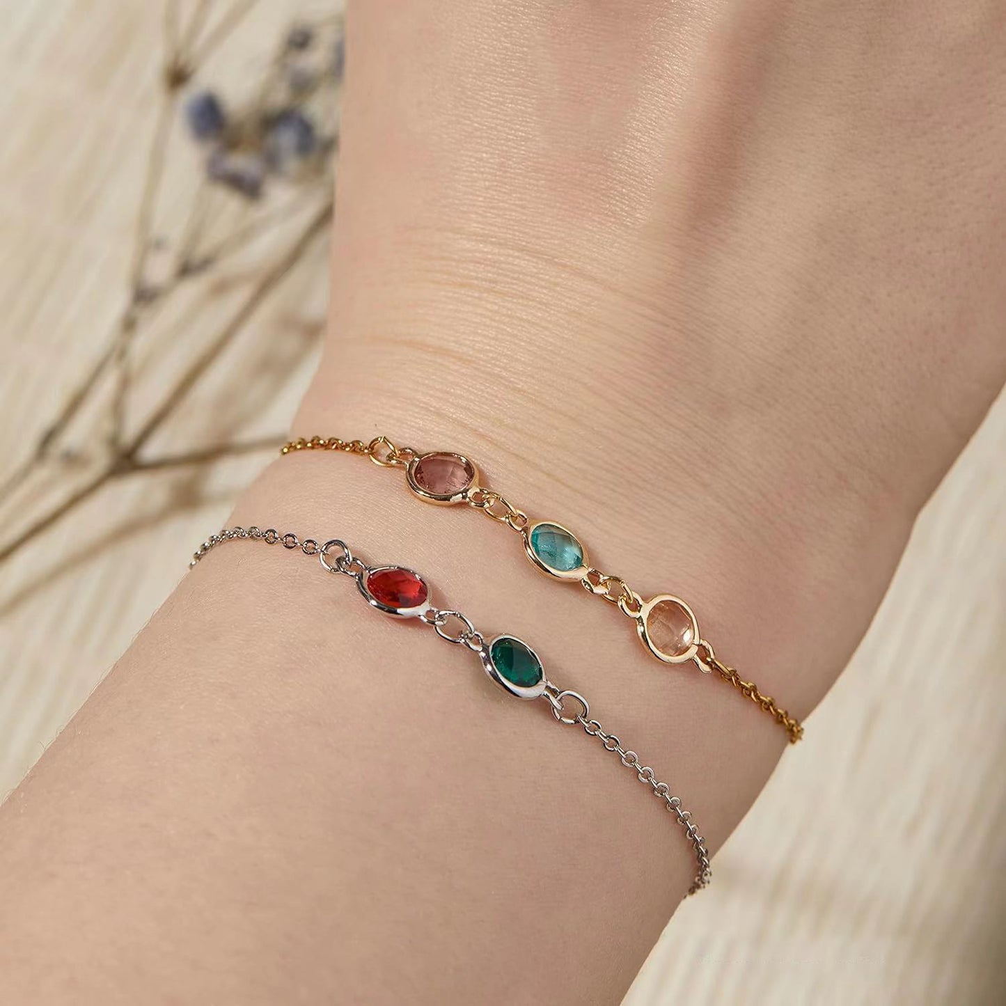 FOR LOVE- FAMILY BIRTHSTONE BRACELET