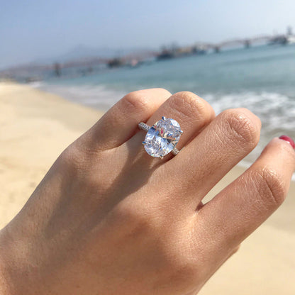 The Ring of Your Dreams - Oval Solitaire Moissanite Ring