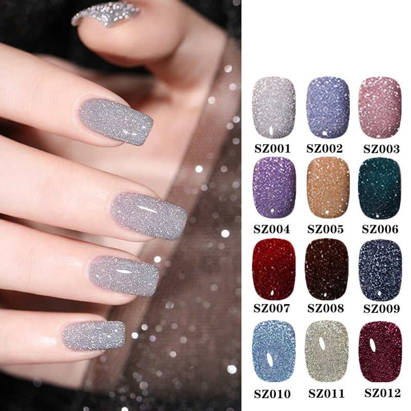 💅High Density Glitter Nail Gel Polish