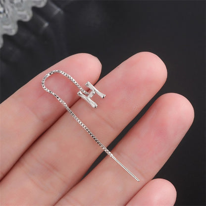 Fashion Shiny Alphabet Earrings