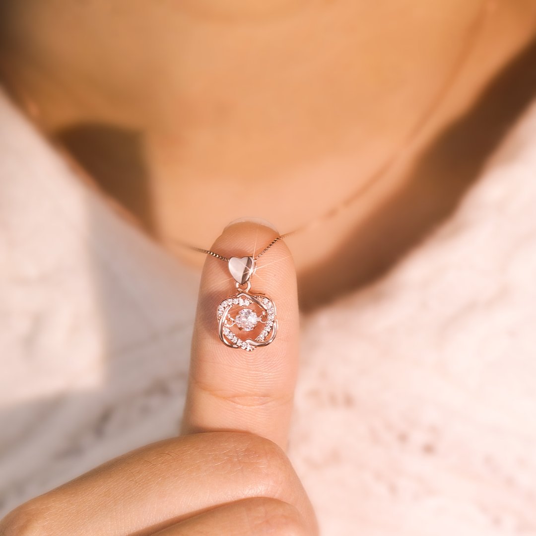 For Friend - Not Sisters By Blood But Sisters By Heart Love Knot Necklace