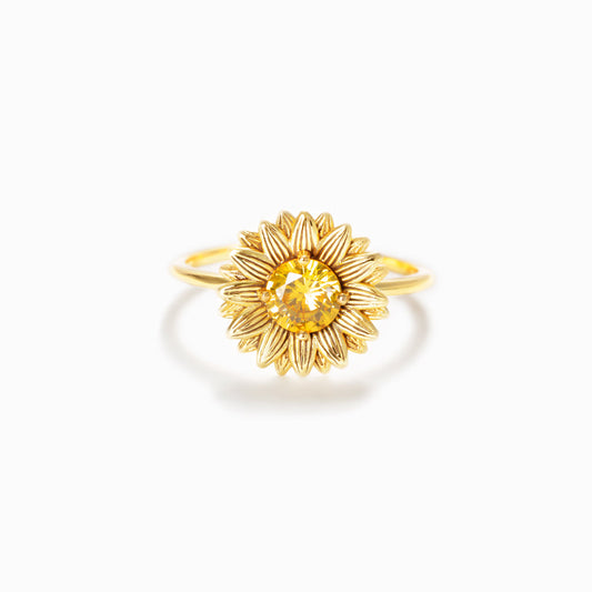 I Would Change The World For My Granddaughter Sunflower Ring