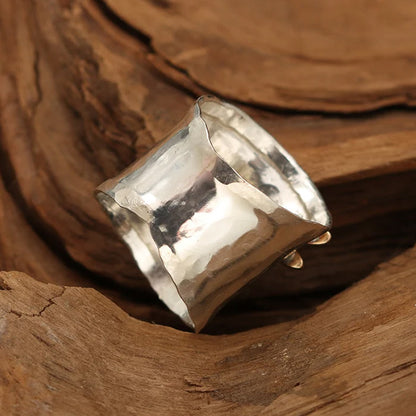 925 Sterling Silver Bohemian Dragonfly Sapphire Ring