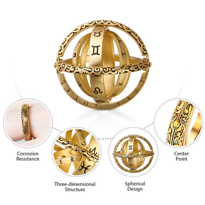 Handmade Anxiety Relief Sphere Spinner Ring