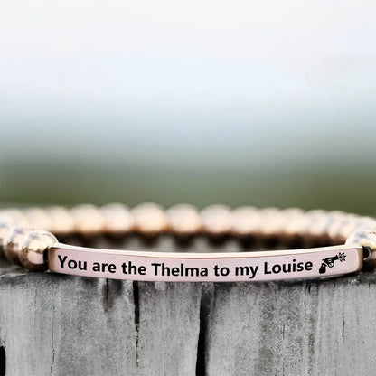 FOR FRIEND - RIDE OR DIE BEAD LETTERING BRACELET
