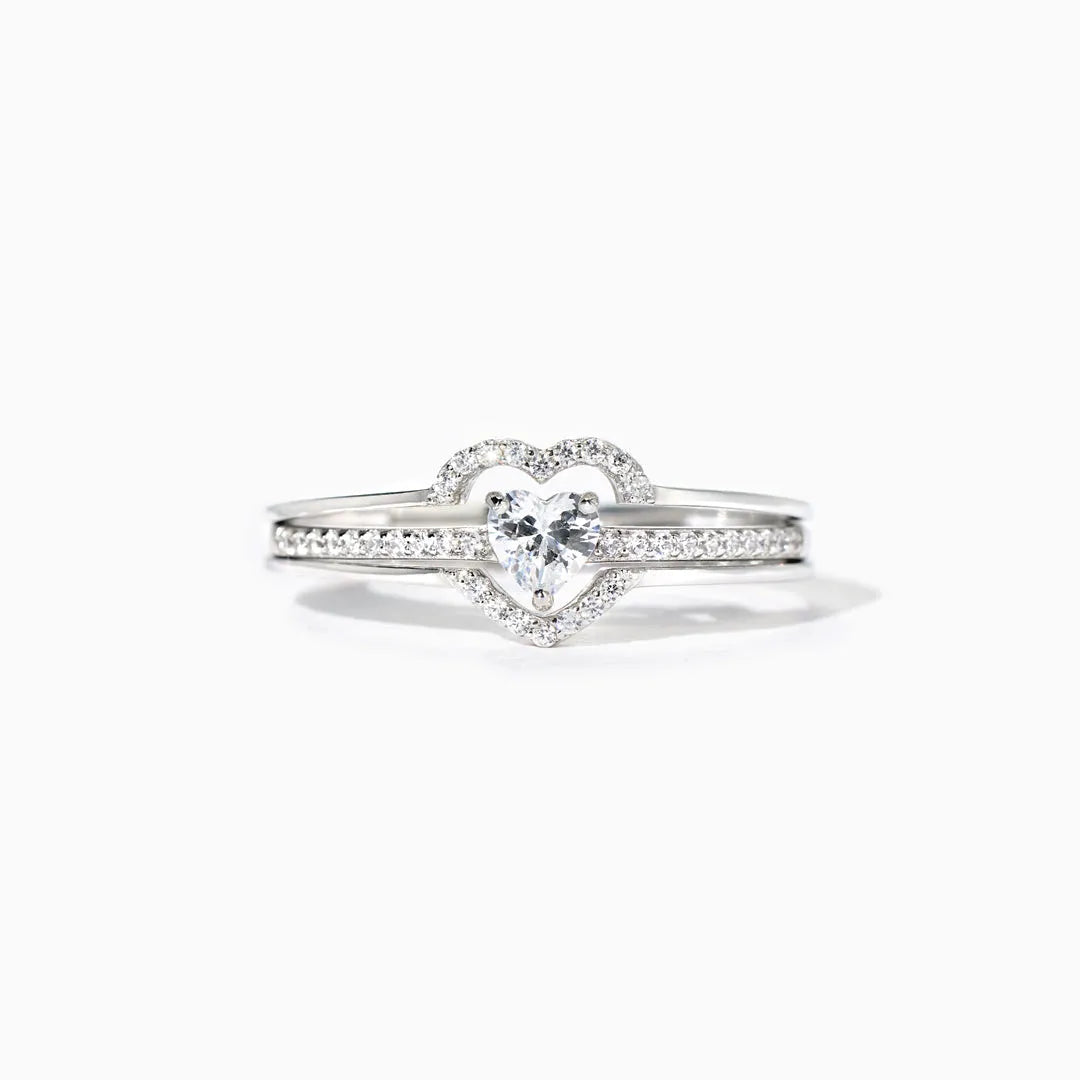 For Daughter - You Are Always In Mine Layered Heart S925 Ring