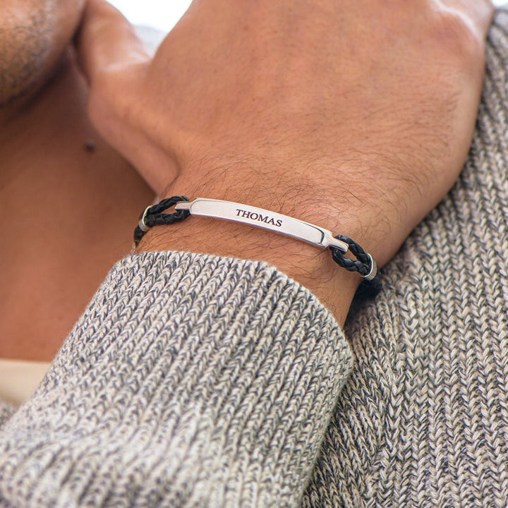 For Love - To My Man Custom Leather Bracelet