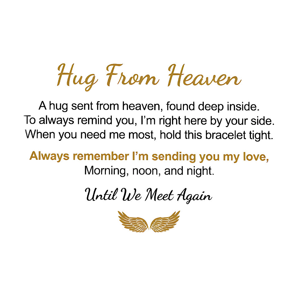For Memorial -  Hug From Heaven Angel Wings Bracelet