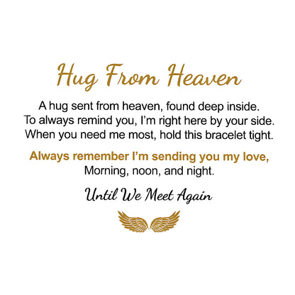 For Memorial -  Hug From Heaven Angel Wings Bracelet