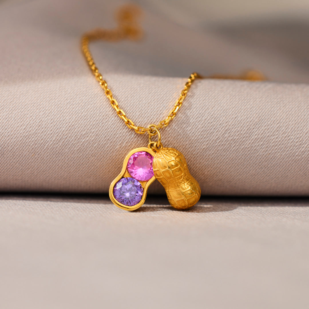 We Are Besties Birthstone Peanut Bracelet