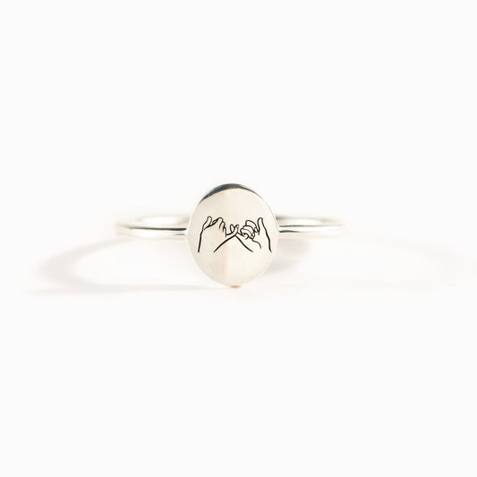 To My Ride Or Die Pinky Promise Ring