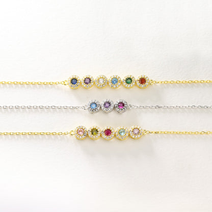 Celestial Bloom Birthstone Bracelet
