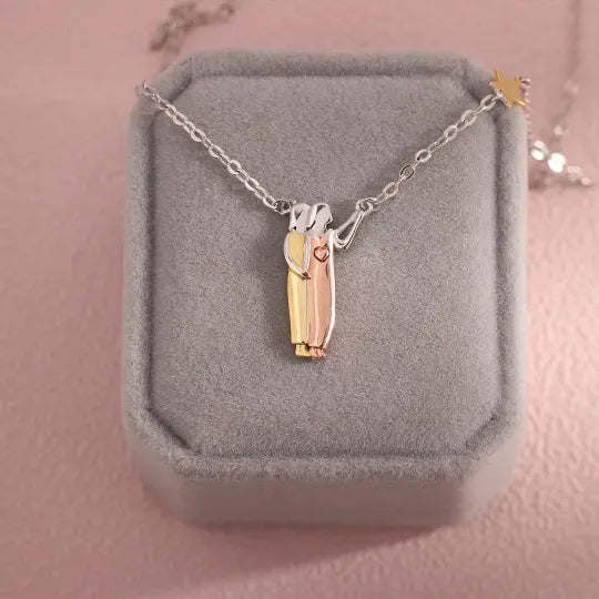 FOR UNBIOLOGICAL SISTER - THANKS FOR ALWAYS BEING BY MY SIDE NECKLACE