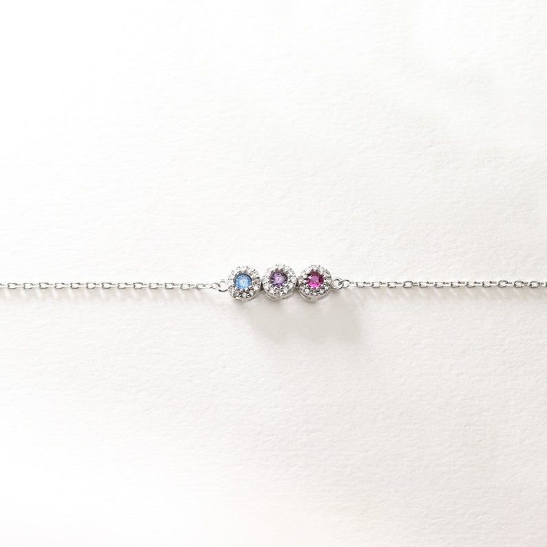 Celestial Bloom Birthstone Bracelet