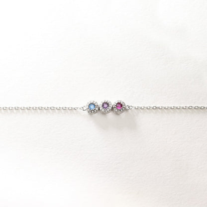 Celestial Bloom Birthstone Bracelet
