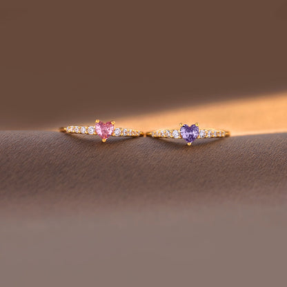 Like Mother Like Daughter Matching Heart-Cut Ring