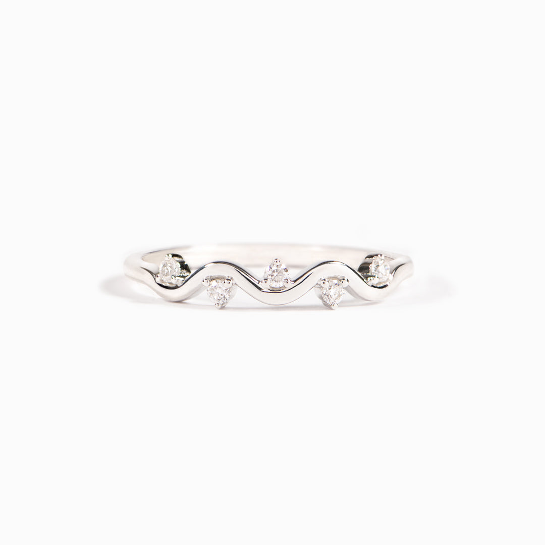 925 Sterling Silver Healing Is Not Linear Self Love Highs And Lows Wave Ring