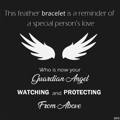 Feather Moonstone Bangle Bracelet