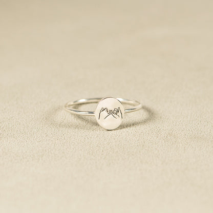 To My Ride Or Die Pinky Promise Ring
