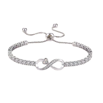 To My Granddaughter - Keep Me In Your Heart Infinity Diamond Bracelet