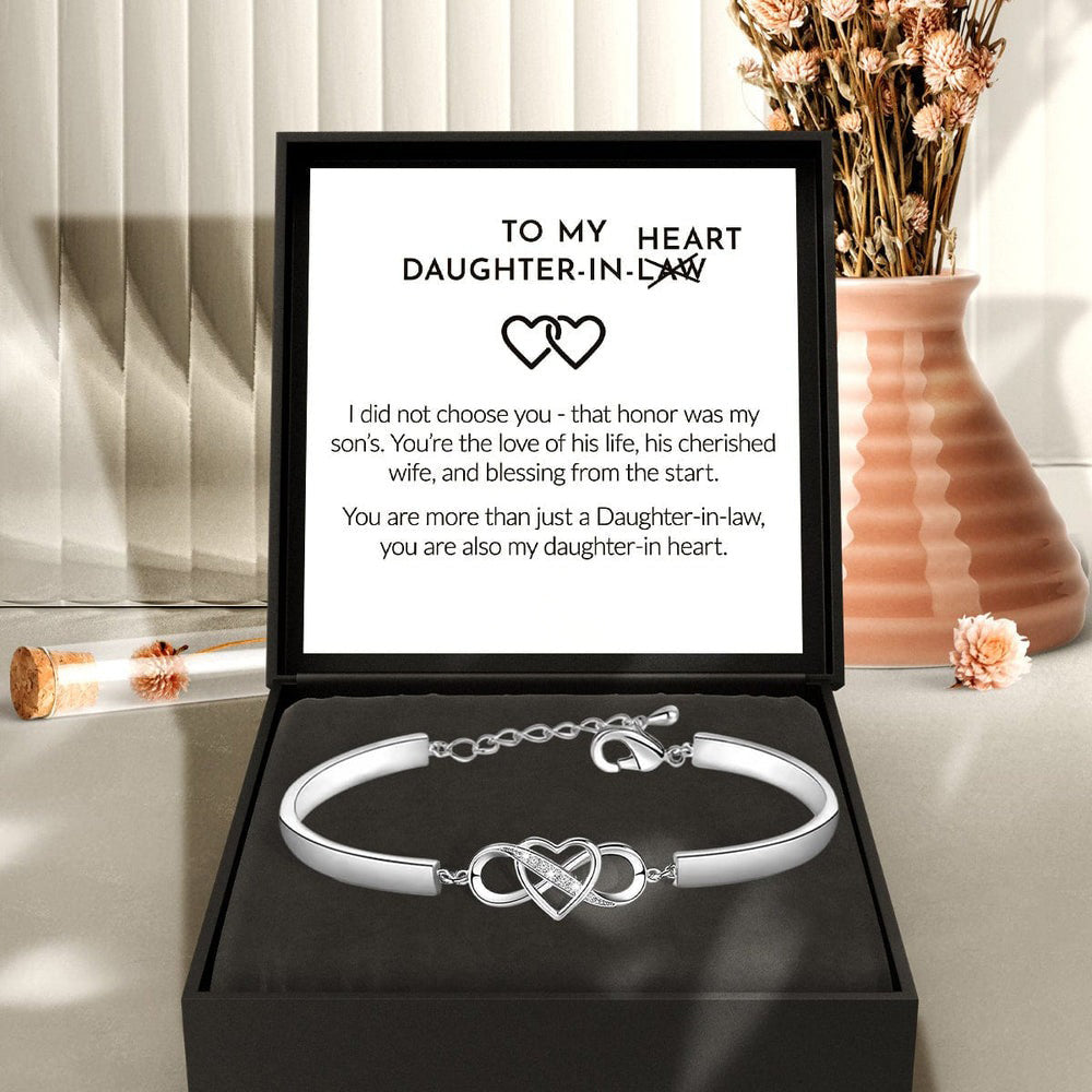 To My Daughter-In-Law | You Are Also My Daughter-In-Heart | Infinity Heart Bracelet