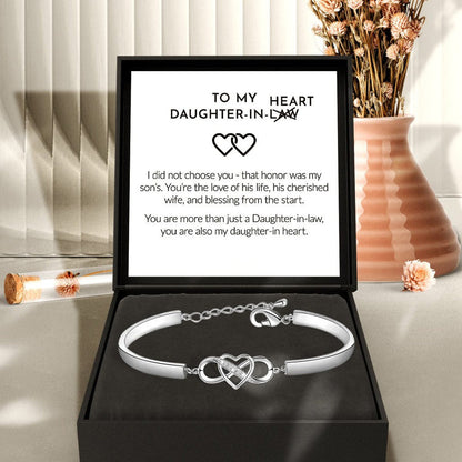 To My Daughter-In-Law | You Are Also My Daughter-In-Heart | Infinity Heart Bracelet