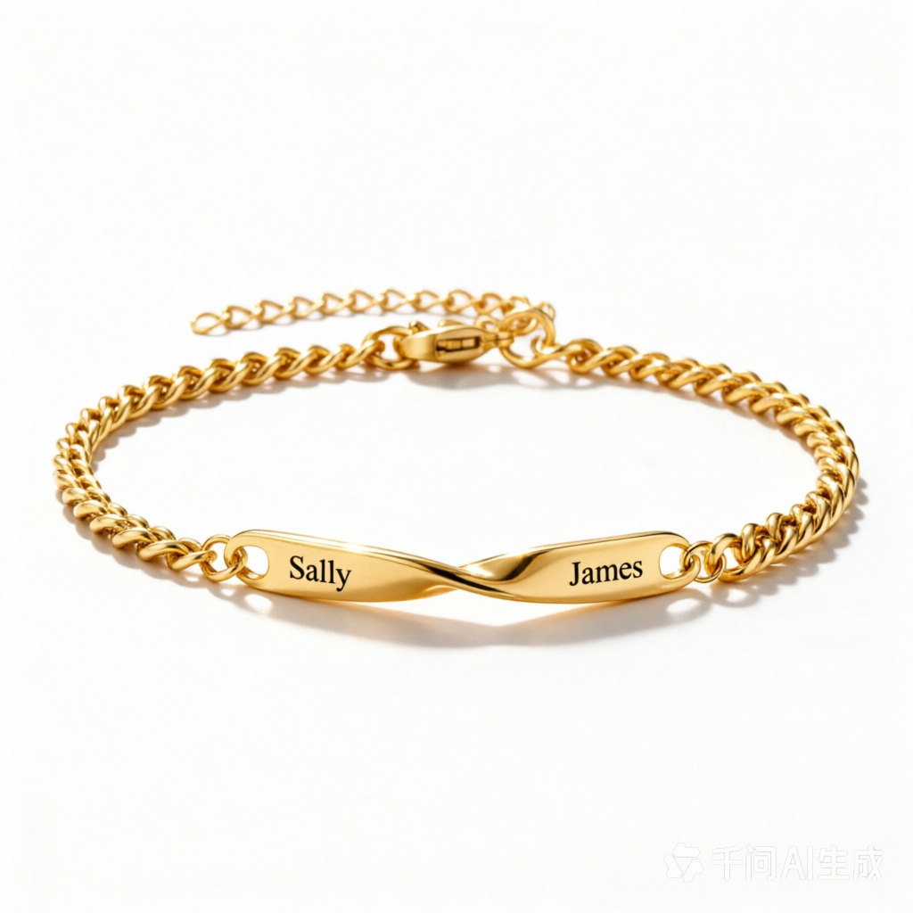 Mother And Son Connected By Heart Custom Name Bracelet