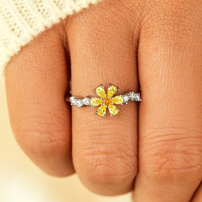 You're A Gem Hexagon Gem Flower Ring