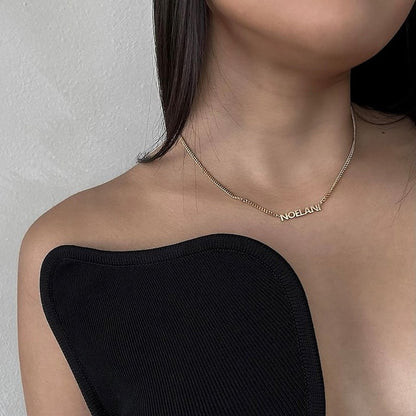🌸2024 Spring Hot Sale✨Custom Name Necklace with Curb Chain