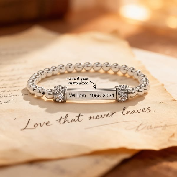 For Memorial - Missing You Always Custom Name And year Bead Bracelet