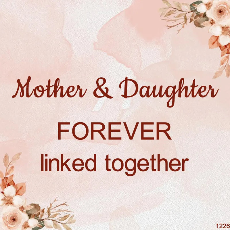 MOTHER & DAUGHTER FOREVER LINKED TOGETHER INFINITE CUSTOM BIRTHSTONES BRACELET