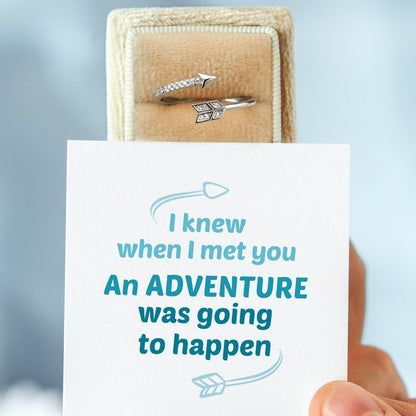 An Adventure Was Going To Happen Arrow Ring