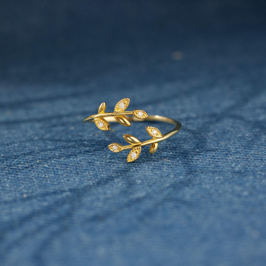 Be-Leaf In Yourself Leaf Ring