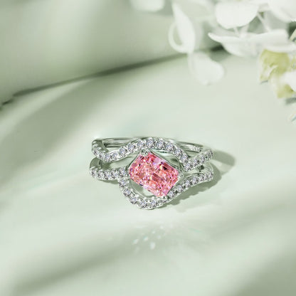 925 STERLING SILVER PAVÉ VAGUES RING