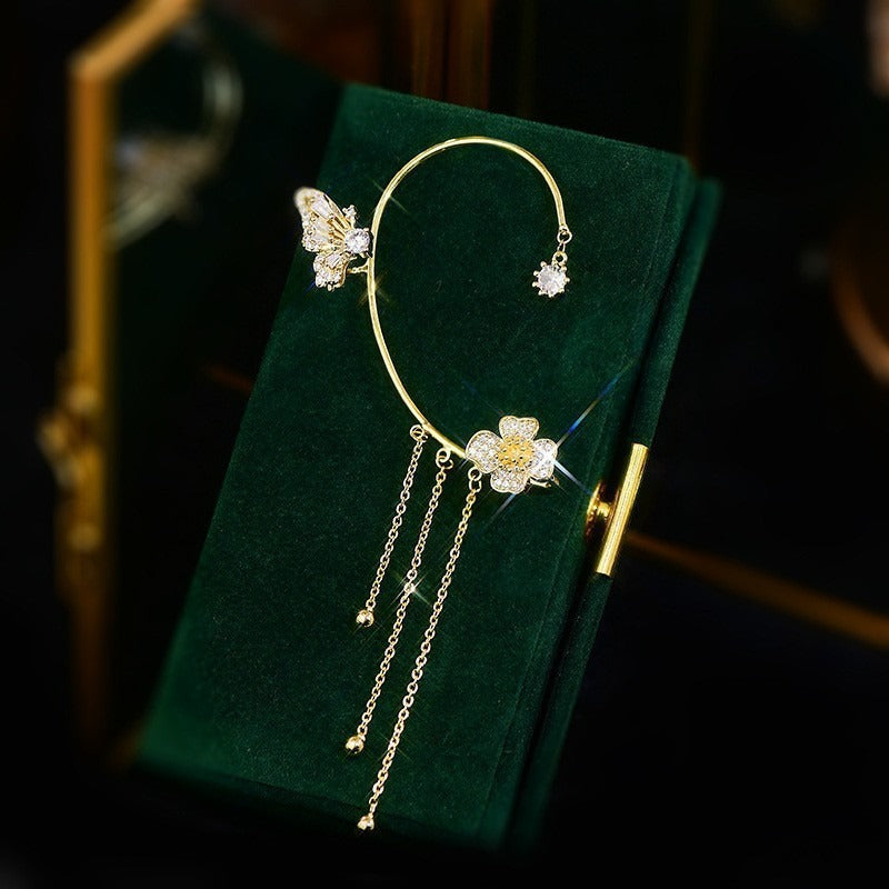 Butterfly Tassel Style Zircon Earrings | Perfect Gift
