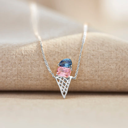 Mama's Sweet Joys - Custon Birthstones Ice Cream Necklace