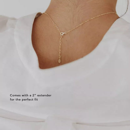 Wildflower Engraved Necklace