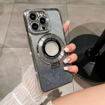 ✨Glitter Diamond Magnetic Ring Holder Case for iPhone